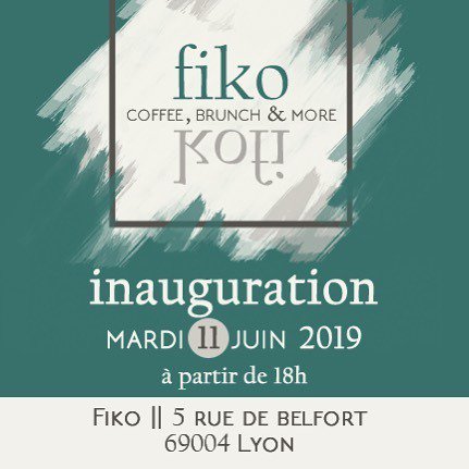 C’est l’inauguration !! On vous attend nombreux mardi 11 juin à partir de 18h pour commencer cette nouvelle aventure avec nous ! 🎉
.
#fiko #makkiato #coffeeshop #lyon #croixrousse #onlylyon #monlyon #lyonnais #lyonnaise #cafe #terrasse #inauguration