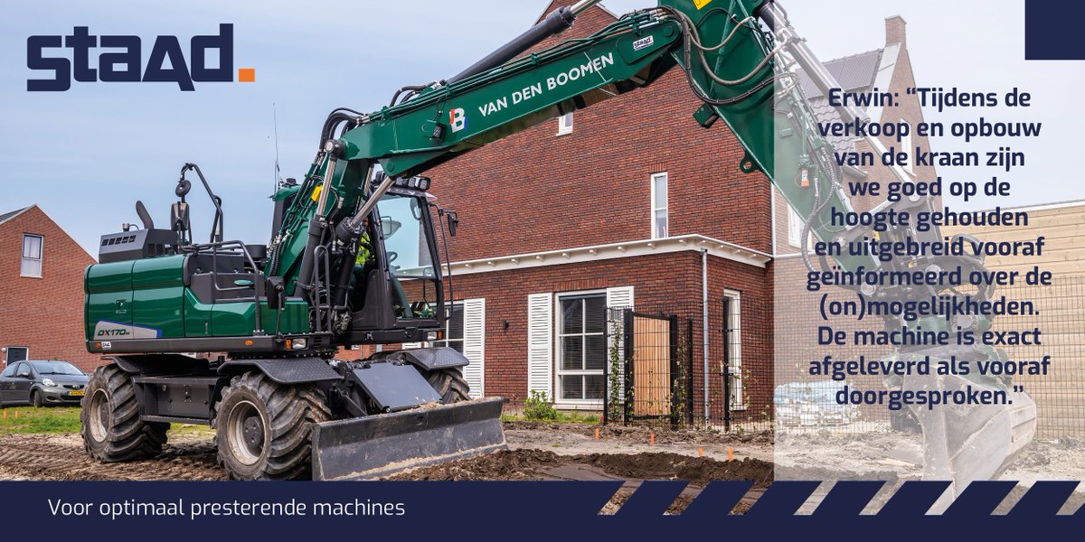 Gespot: onlangs geleverde nieuwe Doosan DX170W-5 voor Jan van den Boomen BV uit Liempde. Lees het volledige bericht hier:  bit.ly/2KGAIG1 .