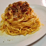 超簡単に作るトロトロカップスープカルボナーラ!レンジとお好きなカップスープで出来ちゃう。