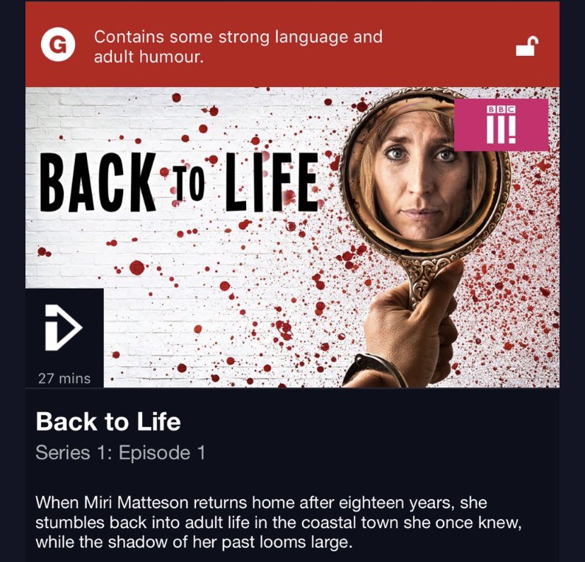 daisy_haggard's tweet image. Lovely people, it’s a gloomy summer week .. BUT.. #BackToLife is STILL UP ON @BBCiPlayer .. so get under that duvet with a bag of chipsticks and an ice cream and watch the lot!!
