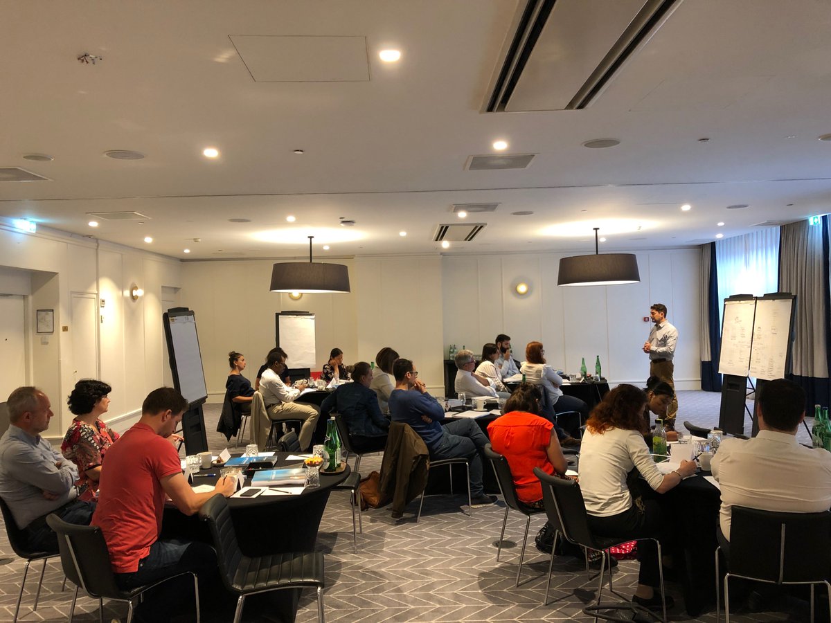 IvarJacobsonInt's tweet photo. Day 1 of our Implementing SAFe course in Amsterdam. Brian Tucker describes the team, program and lean portfolio management layers of the Scaled Agile Framework. #ScaledAgile #SPC #Agile #ImplementingSAFe #SAFe https://t.co/UJAnjOLhqa