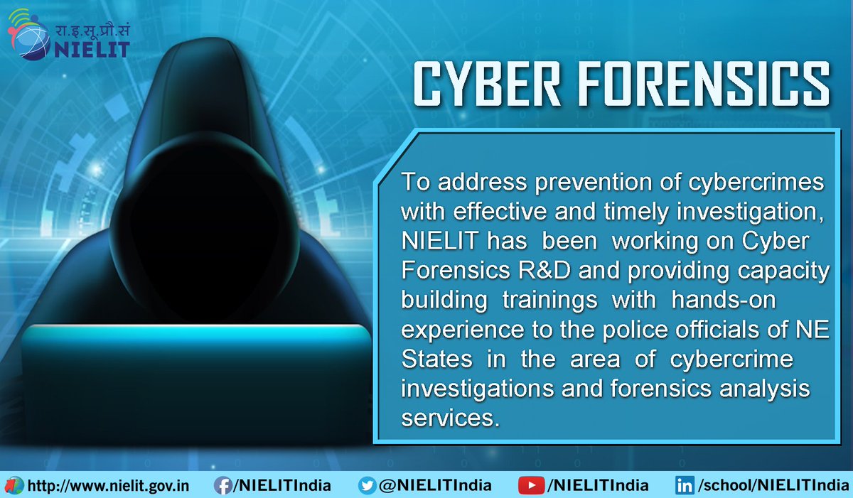 NIELITIndia's tweet photo. With the emergence of new technologies and new devices, the nature of #Cybercrimes has become more sophisticated and complex. https://t.co/brtyN14x9Q
