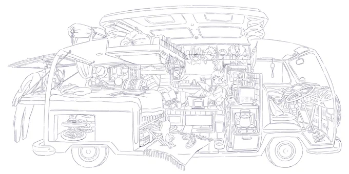 毎回けっこうしっかり線画を描いているのです。

#線画を晒すと誰かが色を塗ってくれるかもしれない 
#絵描きさんと繋がりたい 