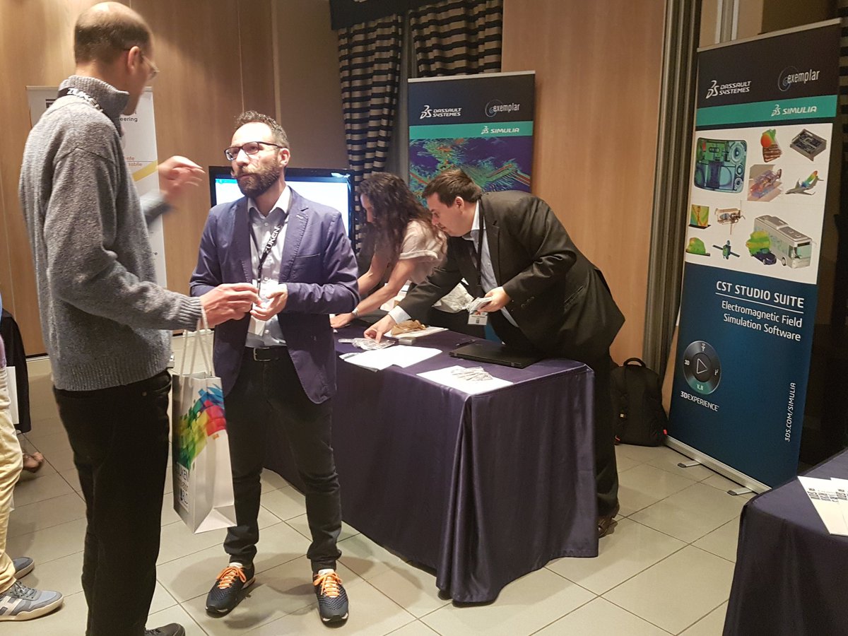 exemplar_srl's tweet photo. #CSTStudioSuite evento Zuken Innovation World a Bologna in collaborazione con #SIMULIA @3DS_SIMULIA simulazione elettromagnetica https://t.co/DGiT40Waa3