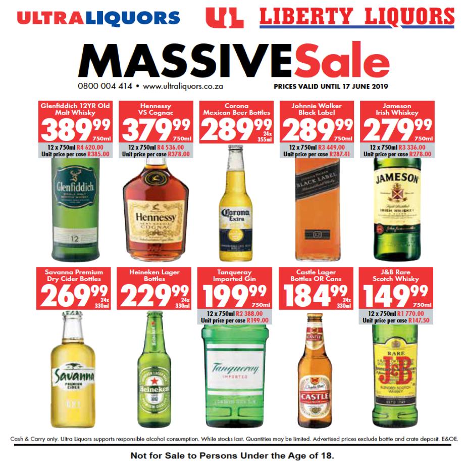 Ultra Liquors On Twitter Mini Massive Sale Is On Available At Ultra Liquors Nationwide And Liberty Liquors In Kzn Prices Valid Until 17 June And After That More Promotions Have An Ultramazing
