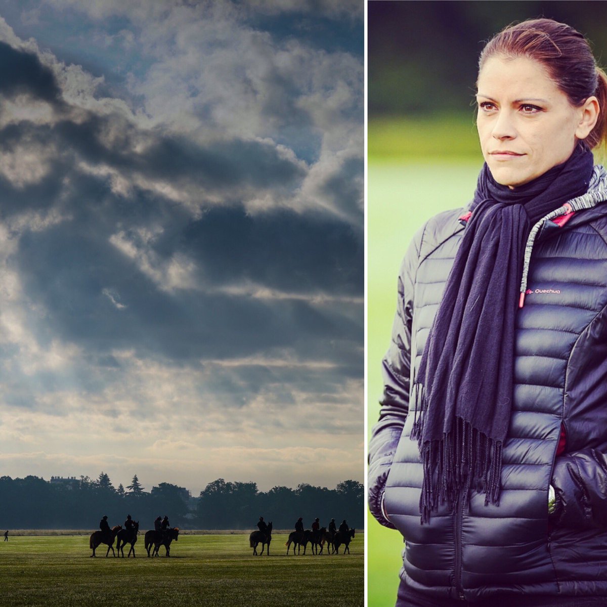 Un grand bol d’air tôt ce matin sur la piste des aigles à @fgchantilly ! Défilé de cracks en préparation pour le #prixdediane et pour #royalascot 🐎 .@godolphin @theagakhanstuds . 📸 @ScoopDyga #horses #horseracing #horseraces #horsetraining #grandair #sunrise #beautifulplace