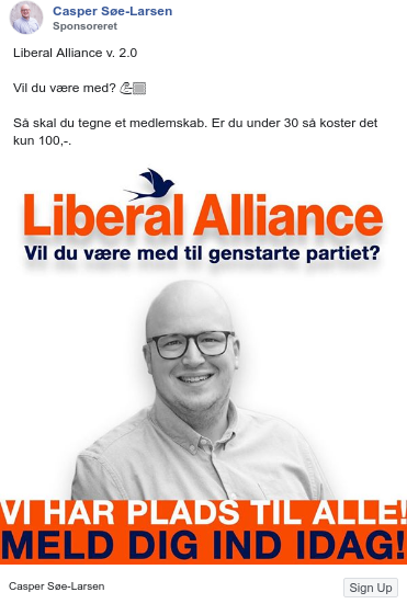 dkpolads's tweet image. Der er en ny annonce fra Casper Søe-Larsen: facebook.com/ads/library/?a…
