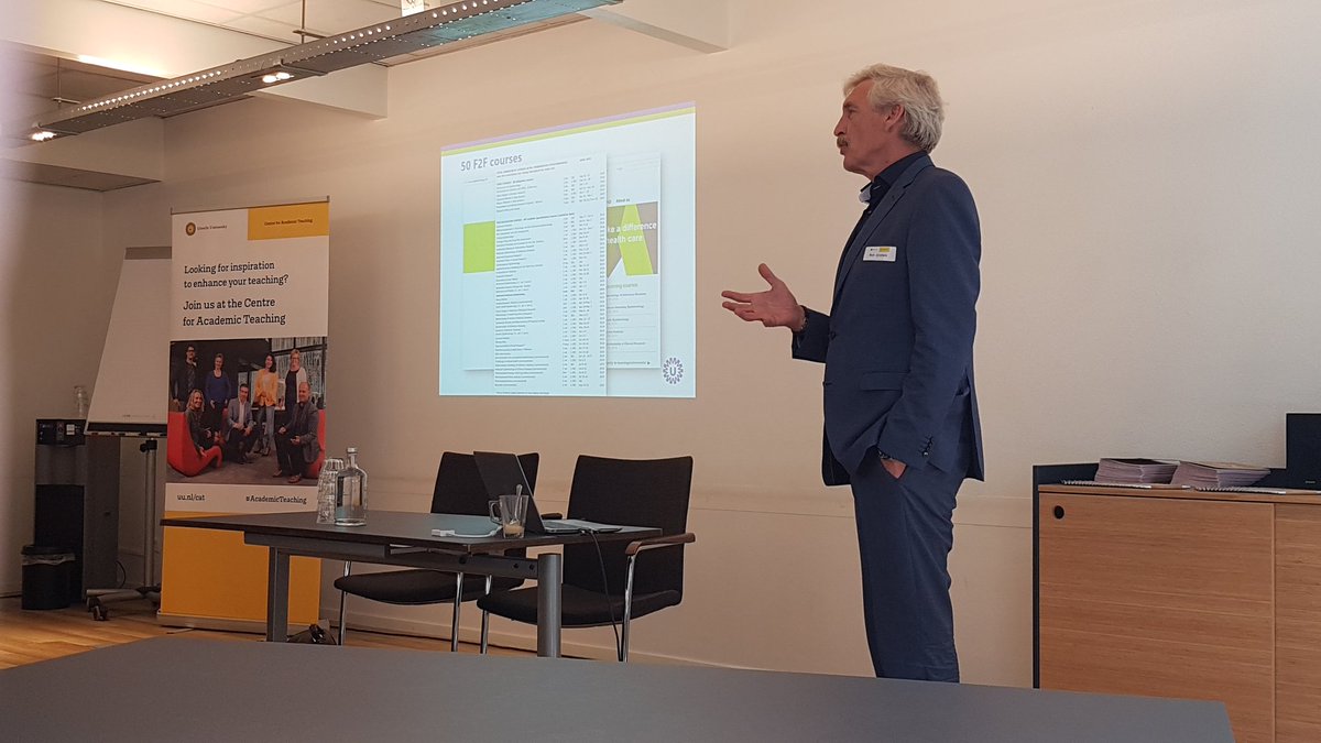 CAT_UUcentre's tweet image. Hoe organiseer je onderwijs dat over de hele wereld, op elk gewenst moment, gevolgd kan worden? Prof. Epidemologie Rick Grobbee van het UMCU deelt met ons hoe Elevate (Utrecht Academic Learning Environment) dit heeft ontwikkeld. #AcademicTeaching #24uurs #flexibilisering