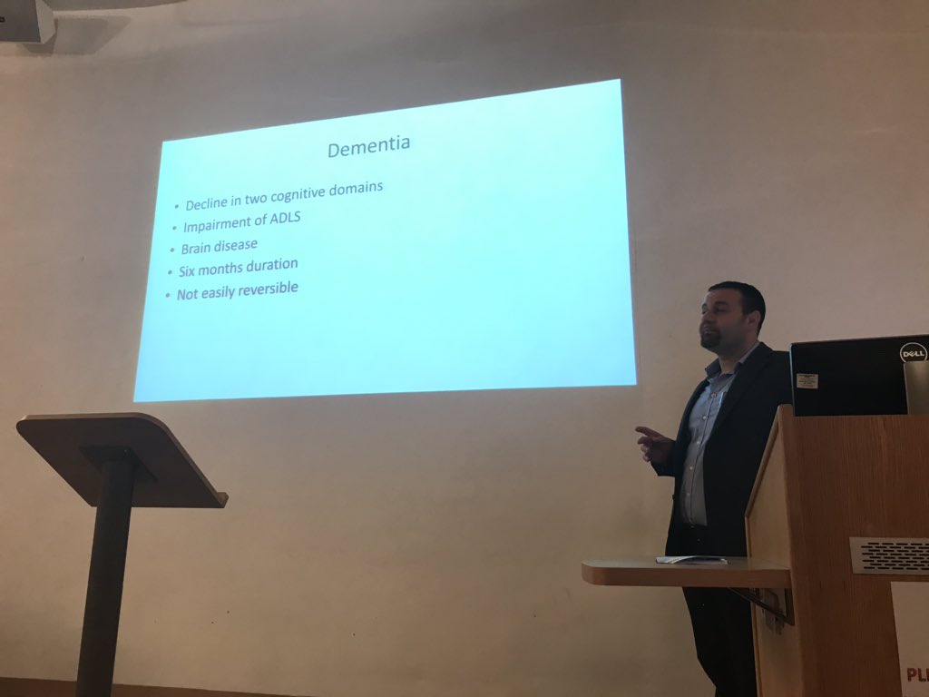 Gincart's tweet photo. Understanding dementia and depression is complex, thank you Dr Theodoulou for your presentation @WorcsAcuteNHS #RITAsystem https://t.co/pv16ONbto5