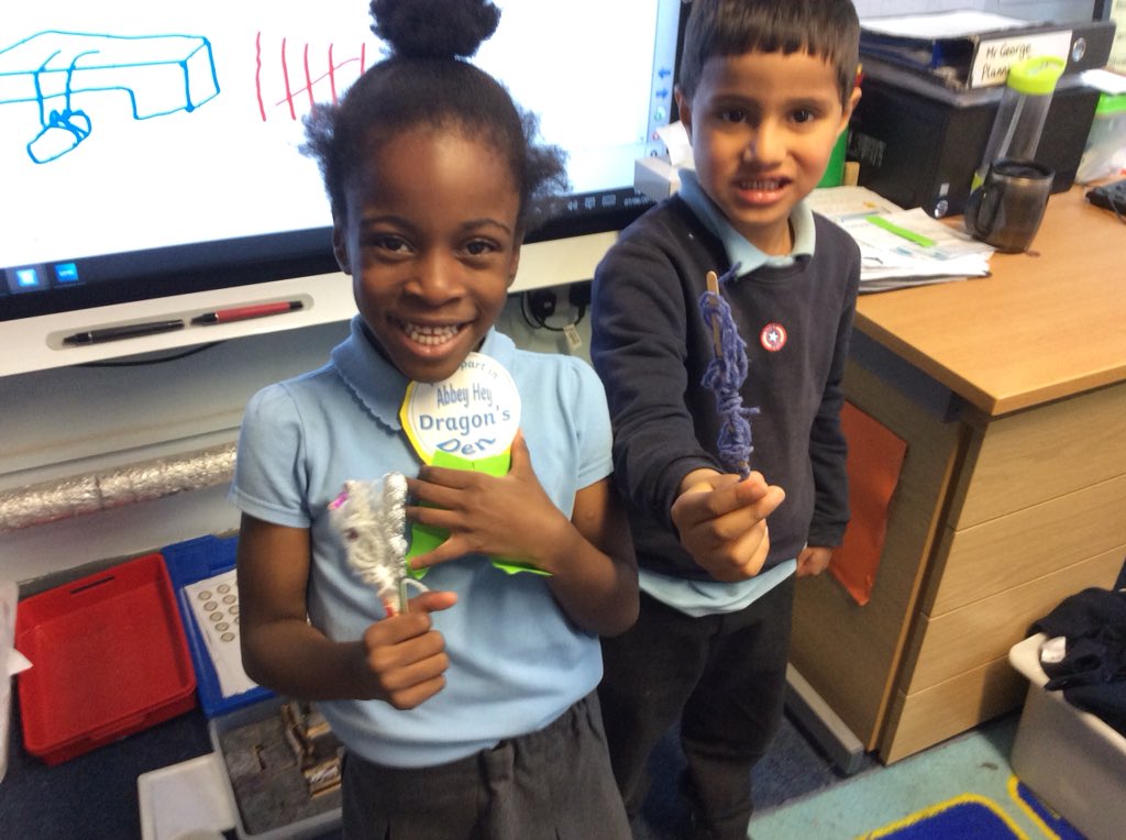 AHPA_Reception's tweet photo. After a week of creating our own inventions, today the winners from Reception who invented the “Mood Changer” will pitch their ideas to the Dragons. Will we get a thumbs up? Watch this space. #ABDragonsDen https://t.co/hRoPIfSQ5U