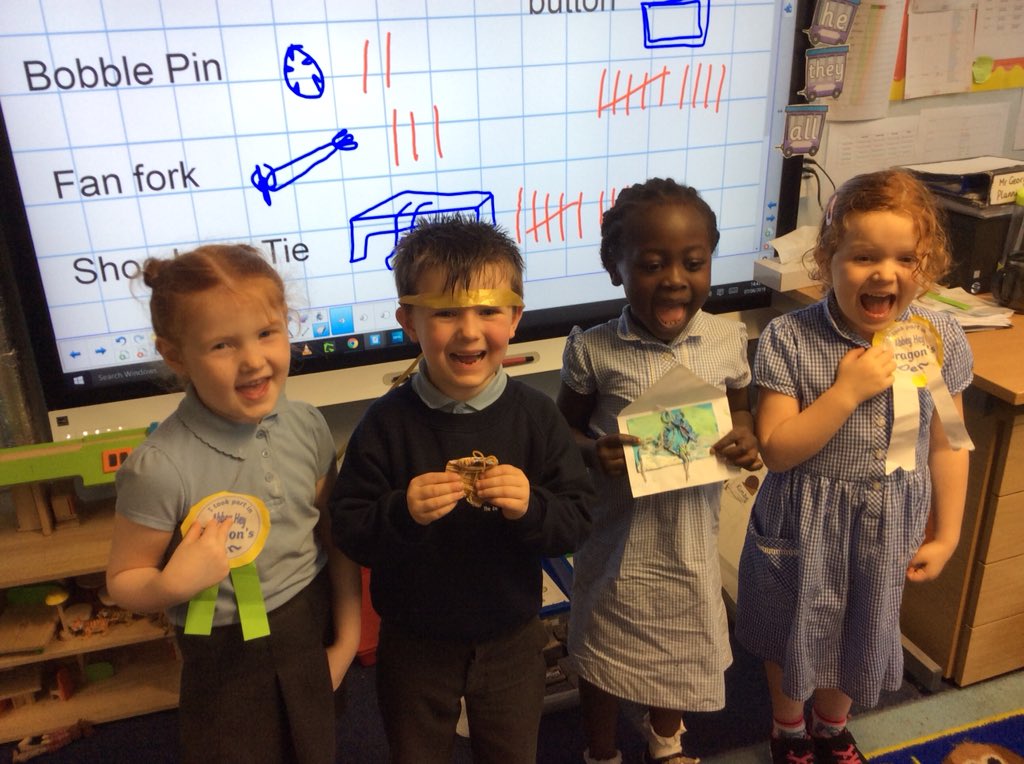 AHPA_Reception's tweet photo. After a week of creating our own inventions, today the winners from Reception who invented the “Mood Changer” will pitch their ideas to the Dragons. Will we get a thumbs up? Watch this space. #ABDragonsDen https://t.co/hRoPIfSQ5U