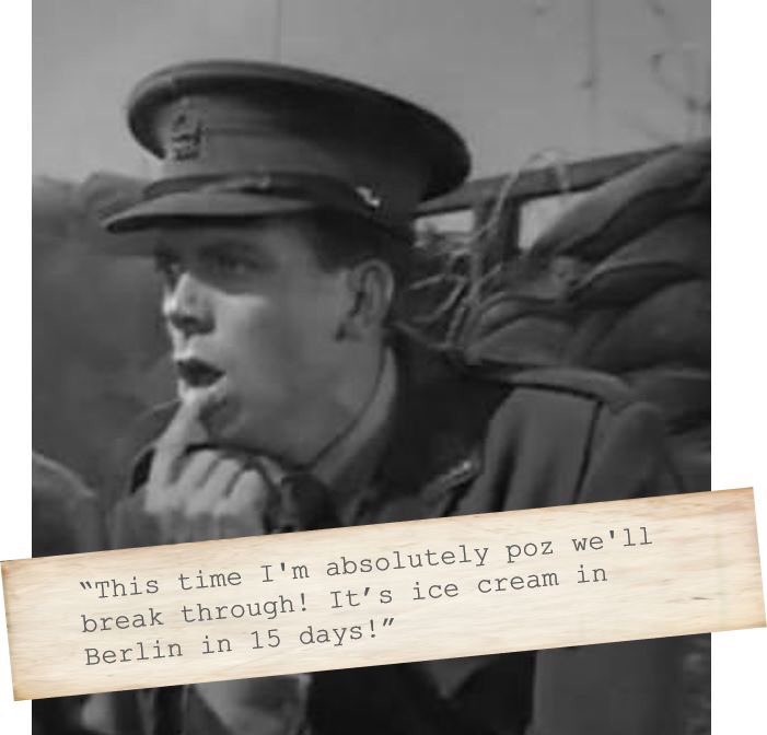 AtomicTheatre's tweet photo. Today we celebrate the 60th birthday of a bally good chap. Hugh Laurie played Lieutenant George St Barleigh in the Blackadder Goes Forth TV series. Come along to the Unicorn Theatre 17-19th October to see what tofferey Luke Saunders can conjure. #Blackadder https://t.co/VerKmRt1ol