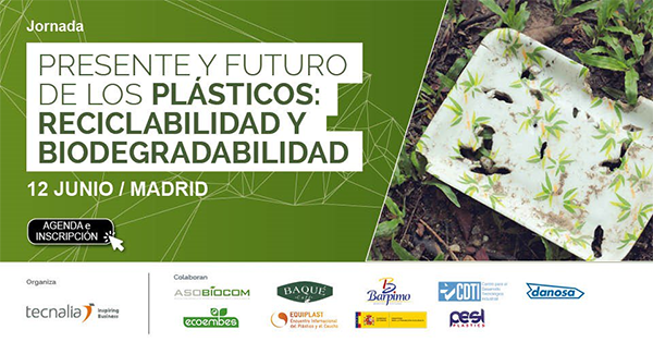 Equiplast's tweet photo. ¡Último día para inscribirte a la jornada! “Presente y Futuro del #Plásticos: Reciclabilidad y Biodegradabilidad”. Madrid el 12/06. @tecnalia @CDTIoficial @_minecogob @_asobiocom @ecoembes @CafeBaque #Barpimo @DANOSA_SPAIN @plasticescanero
https://t.co/0CyHU0IJzi https://t.co/0TKUqqCkKf