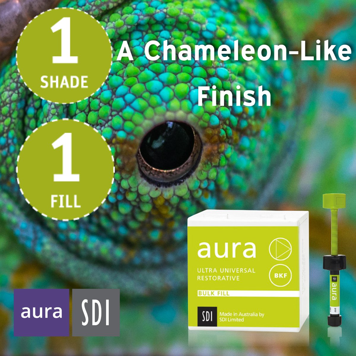 sdidentaluk's tweet image. Enjoy speed and simplicity with our bulk fill restorative that leaves a chameleon-like finish using just one shade!: sdiaura.co.uk/aura-bulk-fill/ #BulkFill #CompositeMaterial #Dentistry