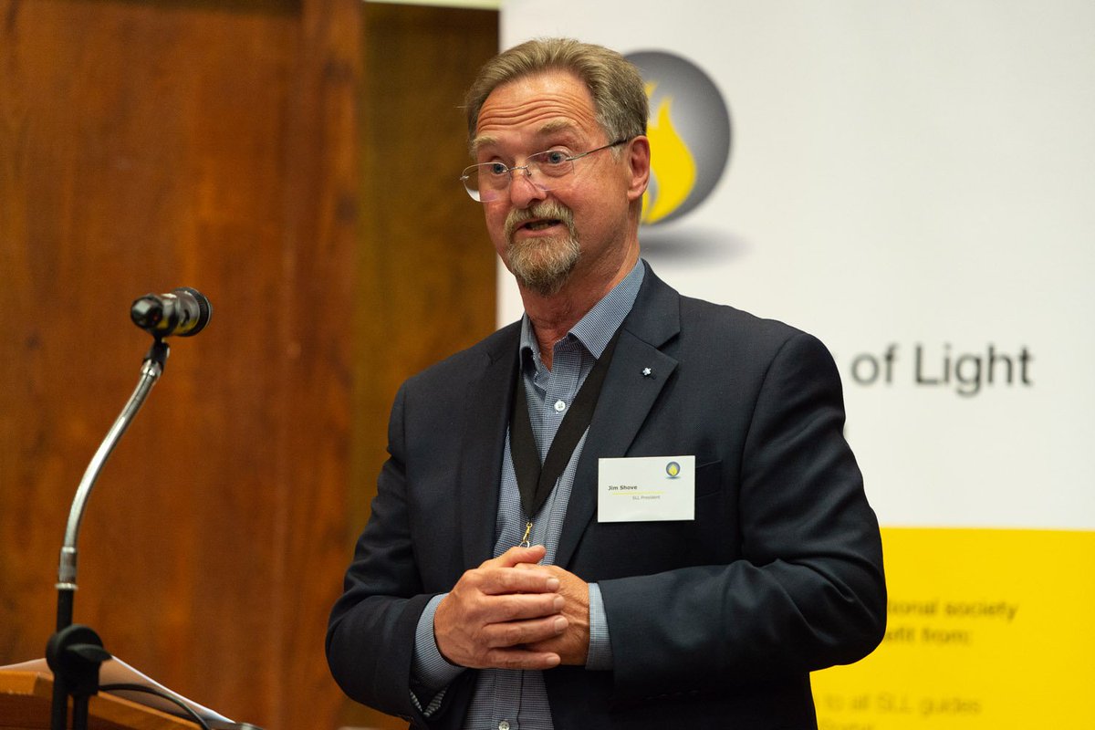 SLL President Jim Shove delivered his inaugural address last month, take a look at some of his plans for the year ahead - bit.ly/2JRxgsJ #SLLPresident #lighting #eduction #community