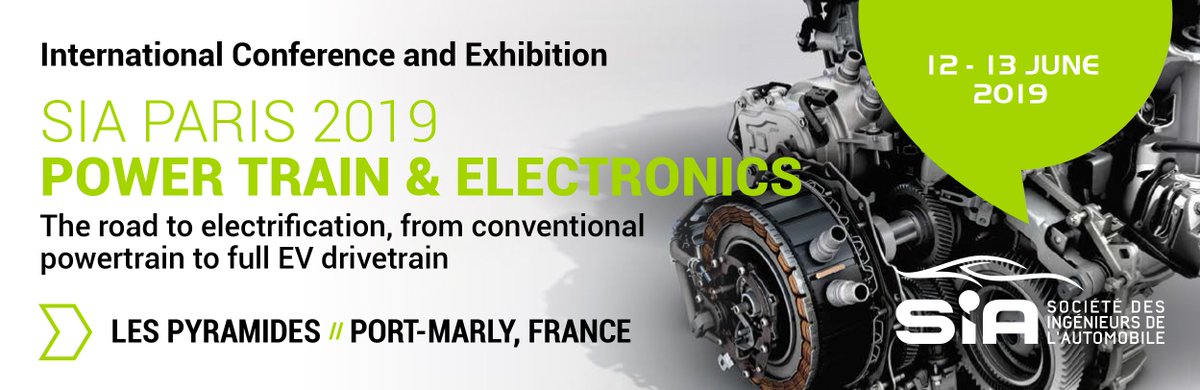 Meet @IFPENinnovation at @SIA_ingenieurs Power Train & Electronics Conference on the 12-13 June  at BOOT 36.
Discover our recent solutions for #SoustainableMobility #mobilityofthefuture #CO2emissions #ElectricVehicles  #hybridvehicle  
👉bit.ly/2UQMHqO