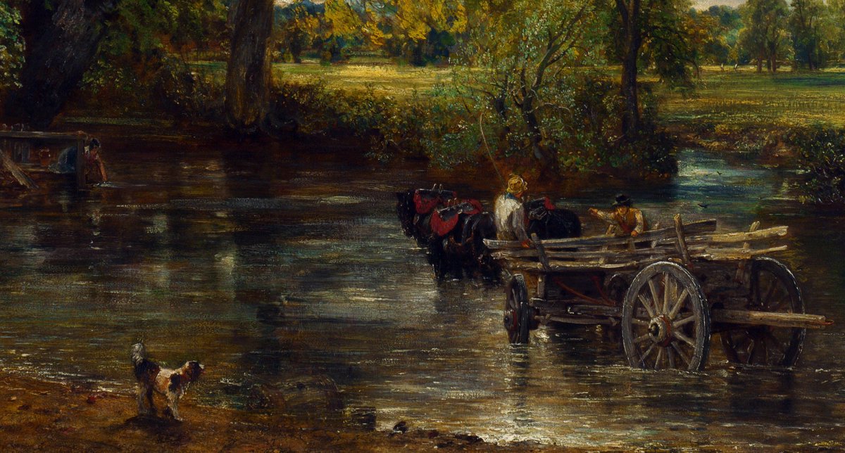 Картина телега с сеном