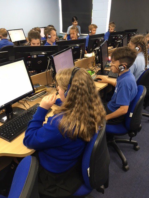 Something a bit different- a video and a photo of year 6 pupils learning to use voice typing in their computing lesson.