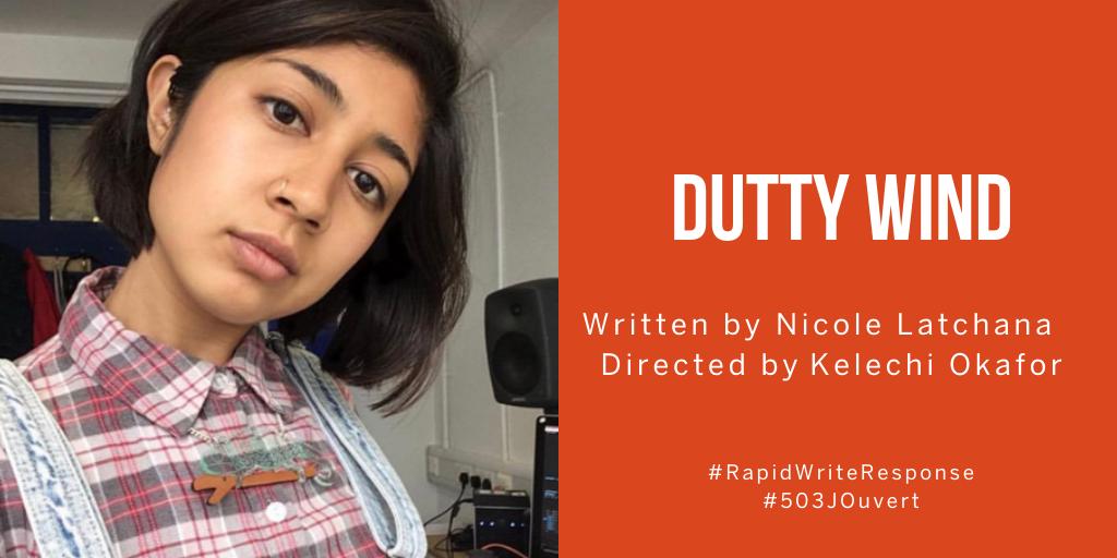 theatre503's tweet photo. Next up: DUTTY WIND by Nicole Latchana 

Saarah came to carnival to party. Her girlfriend Edi is enraged when she grinds up on random boys. Saarah insists that it's just a bit of fun but Edi suspects she's hiding something. https://t.co/2Na5st4MHC