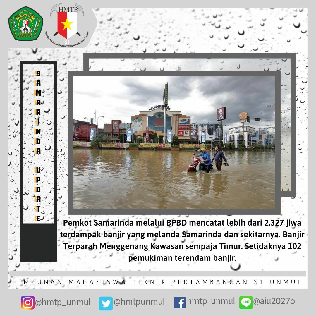 Salam Tambang! Samarinda dansekitarnya kini sedang dilanda Musibah Banjir. Mari kita doakan semoga bencana ini tidak bertambah parah.Salam Hangat Selalu Jaya