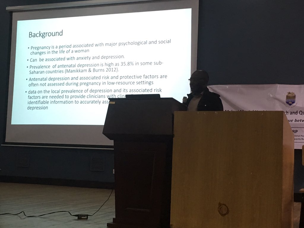 matmentalhealth's tweet photo. 3 fascinating presentations made up the maternal mental health session at the 7th Malawi Mental Health Research and QI Conference. Importance of perinatal depression in Malawi evident from both qual and quant studies @unimacom @ConsortiumAMARI @EdinUniMentalH #AAMMH #GAMMH https://t.co/oBVZYlv8ZC