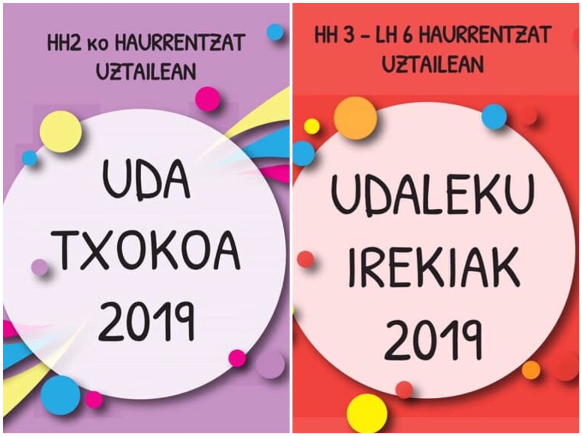 GARRANTZITSUA!!

Guraso agurgarriak:

Udaleku irekiei eta Uda txokoari dagokionez, Orion uztailaren 1a jaieguna da eta ondorioz hurrengo egunean, UZTAILAREN 2AN, asteartearekin hasiko garela ohartarazten dizuegu. 

Barkatu eragozpenak.

Txurrumuski