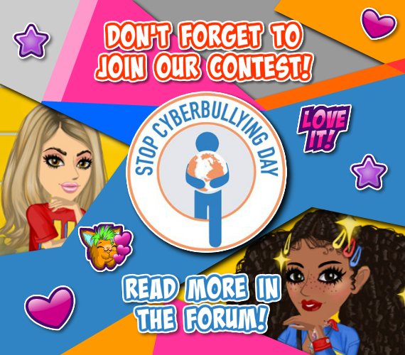 MSP_world's tweet photo. Don't forget to join our Stop Cyberbullying Day Contest for a chance to win 1 month STAR VIP! π± Go to your local Forum for more info!π #STOPCYBERBULLYINGDAY #StarVIP #MSPcontest https://t.co/J1j2FMBloB
