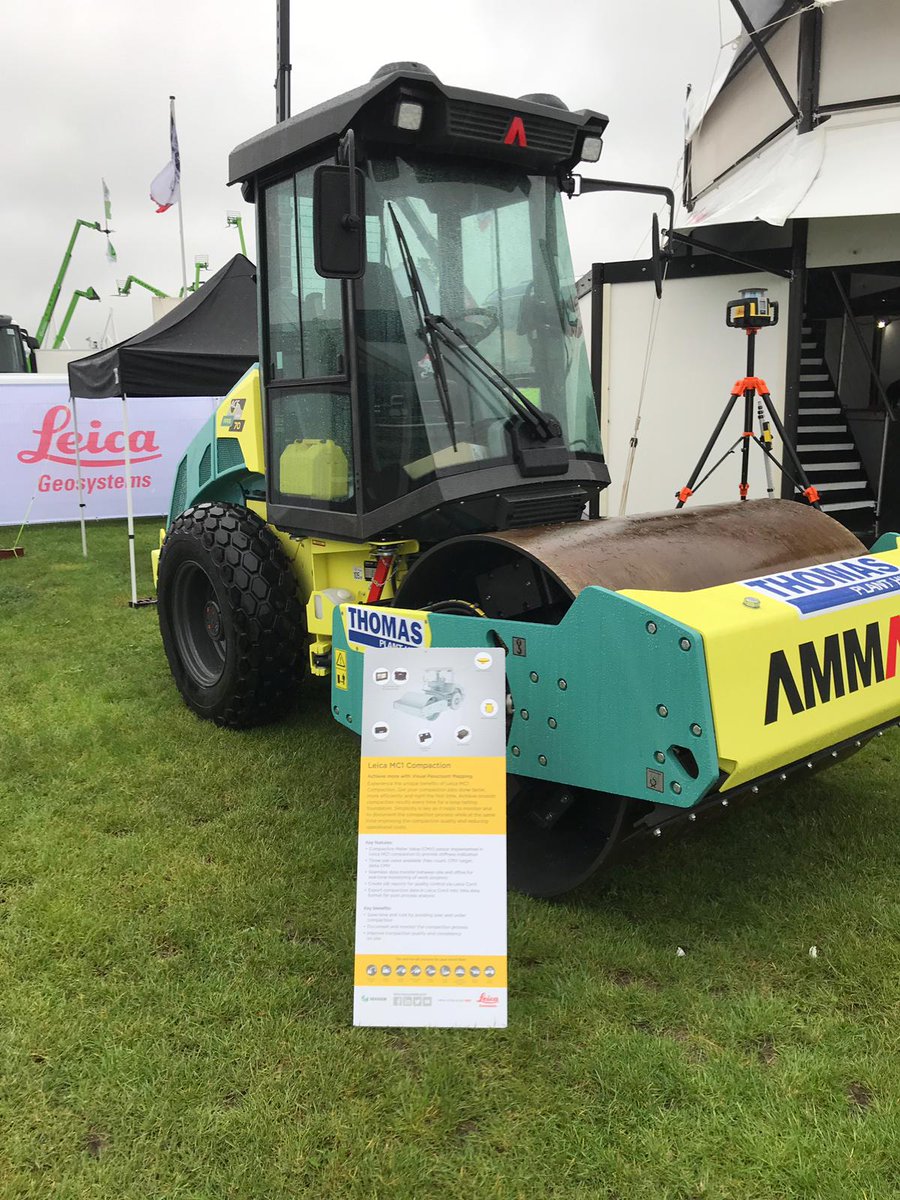 Come and see a WORLD FIRST. Our roller at @Plantworx2019 is a world first with a compaction system via <a href="/Ammann_Group/">Ammann Group</a> with <a href="/ThomasPlantltd/">Thomas Plant Hire</a> !! #PlantWorx2019 #EmpoweringOperators #ConnectedConstruction #HeavyConstruction
