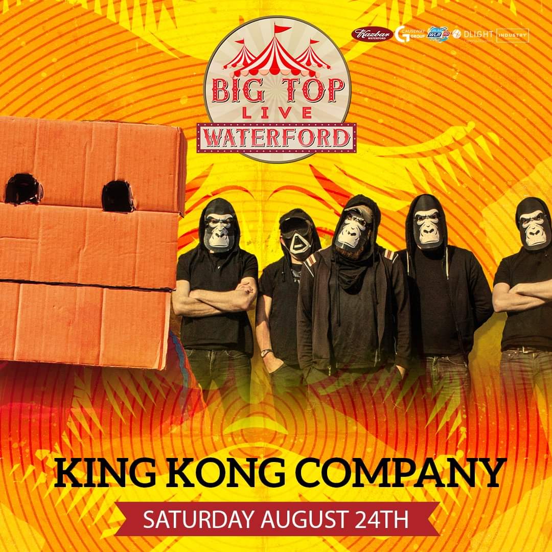 Big Top Live Waterford (@bigwaterford) on Twitter photo We're delighted to have hometown heroes <a href="/KingKongComp/">King Kong Company</a> as special guests alongside the Happy Mondays Saturday August 21st. We're delighted to have hometown heroes <a href="/KingKongComp/">King Kong Company</a> as special guests alongside the Happy Mondays Saturday August 21st.