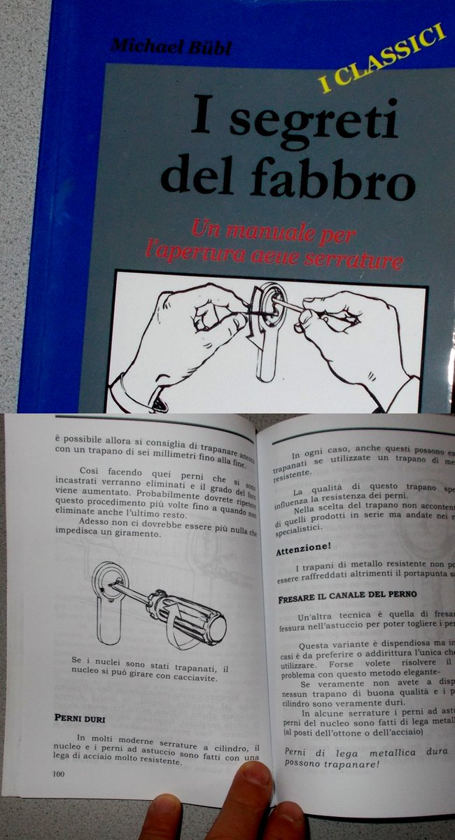 Locksmith_Tips's tweet image. I segreti del fabbro - Un manuale per l`apertura delle serrature
Un manuale per l`apertura delle serrature

amazon.it/Segreti-Del-Fa…
