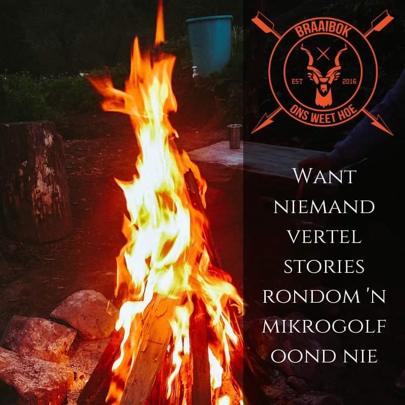 braaibok's tweet photo. Om te braai is om te kuier,  niks is so lekker soos die kuier rondom 'n hout vuur nie.

#braaibok #onsweethoe #braaiboklewe #braai #braaivibes #braaimaster https://t.co/ez74suP3mg