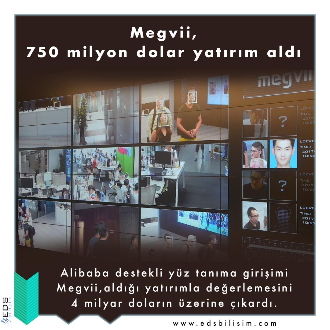 edsbilisim's tweet photo. #Megvi 750 Milyon Dolar Yatırım Aldı. #Alibaba #YüzTanıma #facerecognation https://t.co/DfJyCNRpBx