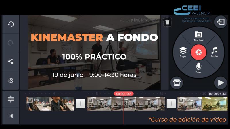Aprende de forma práctica a editar #vídeos y mejora tu comunicación. 

📽️Taller 100% práctico en el que conocer todas las posibilidades de #Kinemaster con <a href="/YOSContenidos/">YOSContenidos</a> 

🗓️19 de junio de 9:00 -14.30h en #CEEI 

¡Apúntate! bit.ly/2EBBG2s