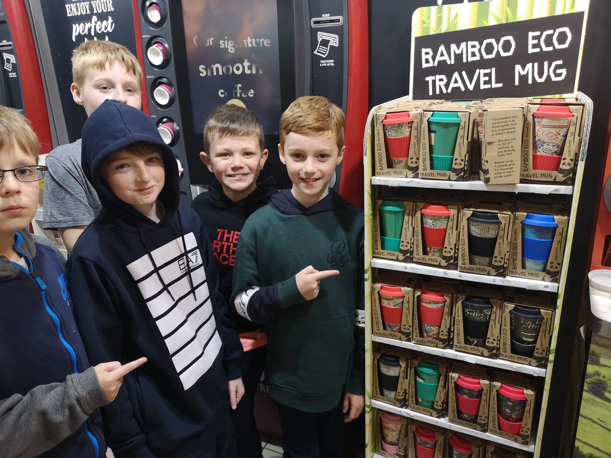 Our environmentally minded children spotted some bamboo travel mugs and thought they were a great idea! #plasticfreeschools @sascampaigns @EcoSchools 💚
