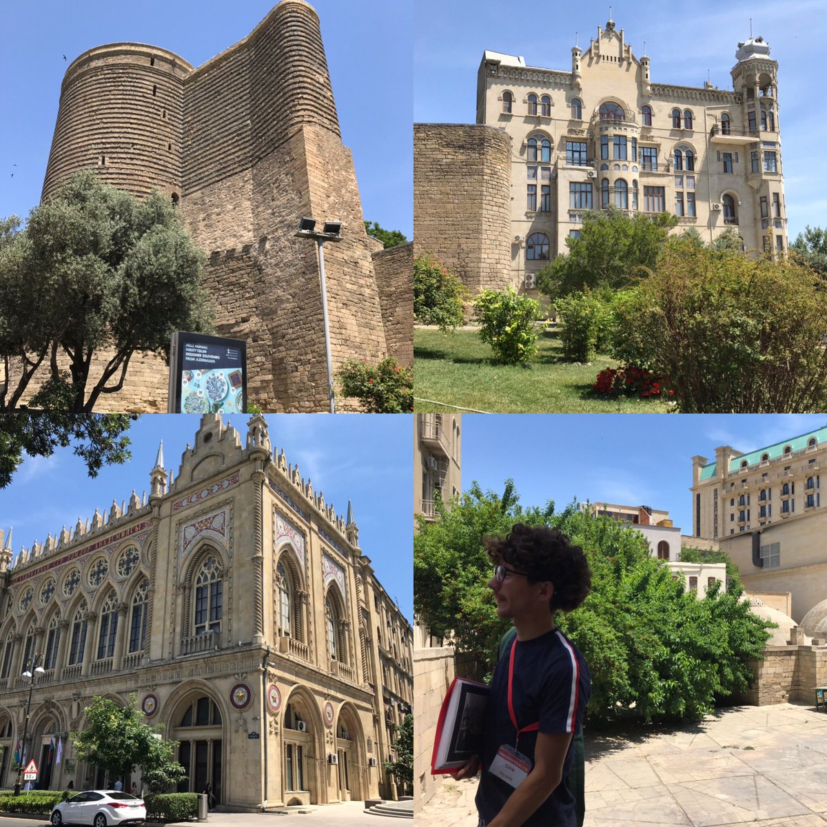 A few photos from our @bakufreetours which takes in all of the city’s UNESCO sites as well as learning more about the city’s past and present. #blueeyetravel #travel #travels #travelgram #city #baku #azerbaijan #walking #walk #walkingtour #history #culture #sightseeing