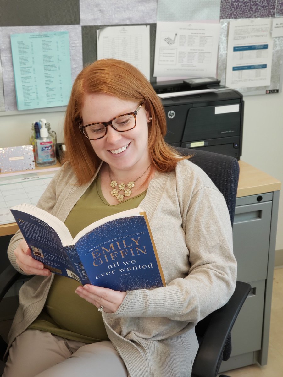 MainOfficeRHS's tweet photo. Spotted! Ms. Delaney enjoying All We Ever Wanted by @emilygiffin . Great read and perfect for the summer reading assignment! Interested? See Ms. Kemp with any questions on how to access the book. #rhsreads https://t.co/JdJ0uD1yHJ