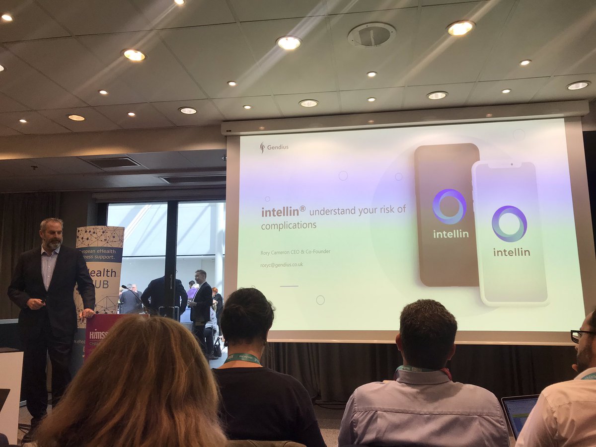 HealthEugene's tweet image. Next up @GendiusHealth woth their Intellin that calculates a personalized risk factor for diabetes complications #EC2VC #digitalhealth #Health2con