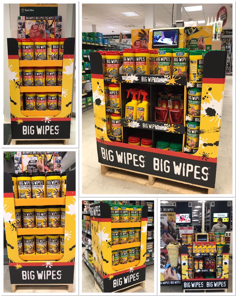 BigWipesSales's tweet photo. Some fantastic Big Wipes displays at @TravisPerkinsCo! https://t.co/GPxBoqzg22