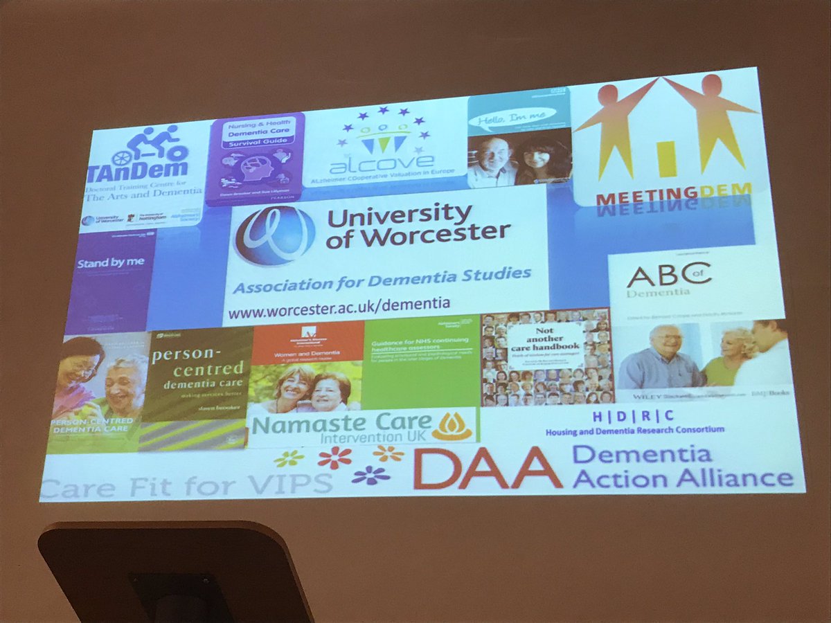 Gincart's tweet photo. Thank you Christine Carter for introducing the PGCert in person-centred Dementia Studies @WorcesterUni at this year’s #RITAsystem conference taking place @WorcsAcuteNHS https://t.co/c49WSbHu9y