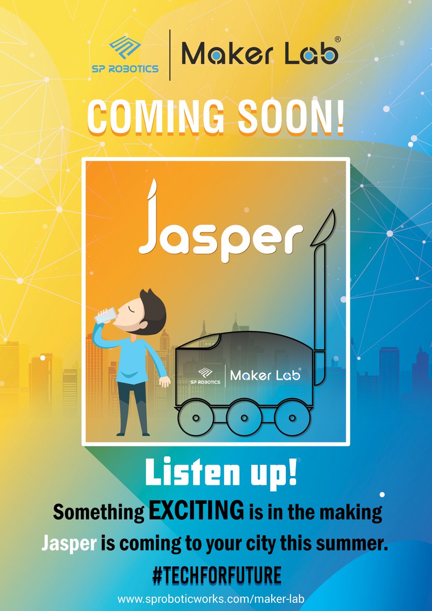 MakerlabKharadi's tweet photo. #Robotics #SPRoboticsworks #@MakerlabKharadi #Jasper #Deliverybot #Waterdeliverybot #TimesOfIndia #IndianExpress #Sakal #DainikPunyaNagari #DainikPunyaNagari #Pudhari #DailyKesari #Lokmat #DeccanPlus https://t.co/IMG8XxtlgM