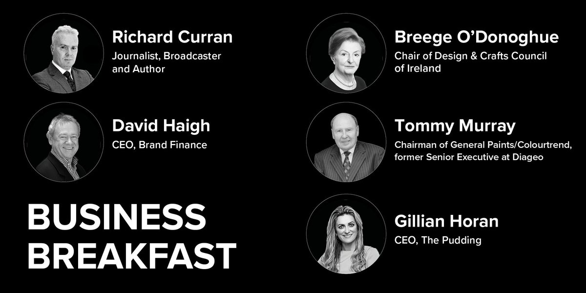 NeevOConnor's tweet photo. Want to increase the value of your brand? Our exciting panel - @davidhaighbrand @gillianhoran Tommy Murray &amp; Breege O'Donoghue will share their insights from working with leading Irish &amp; global brands #brandproof #brandstrategy #brandidentity #brandvalue https://t.co/vx9J4dfkKc https://t.co/NOt66rFv0M