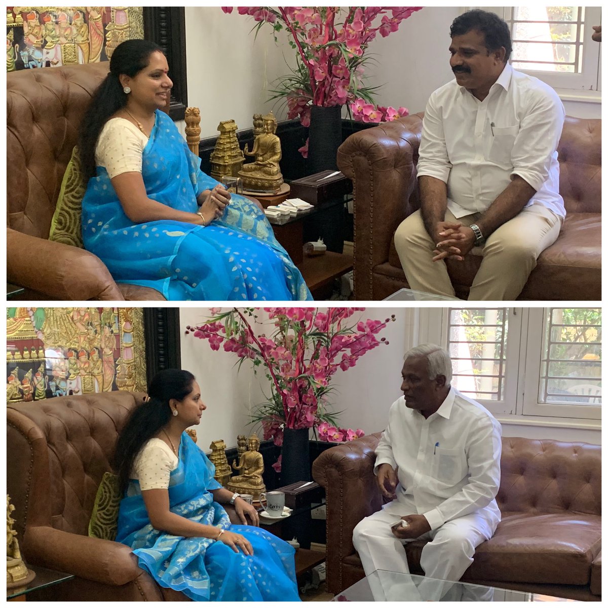 RaoKavitha's tweet image. Met Several MLAs and elected Representatives today at my residence.