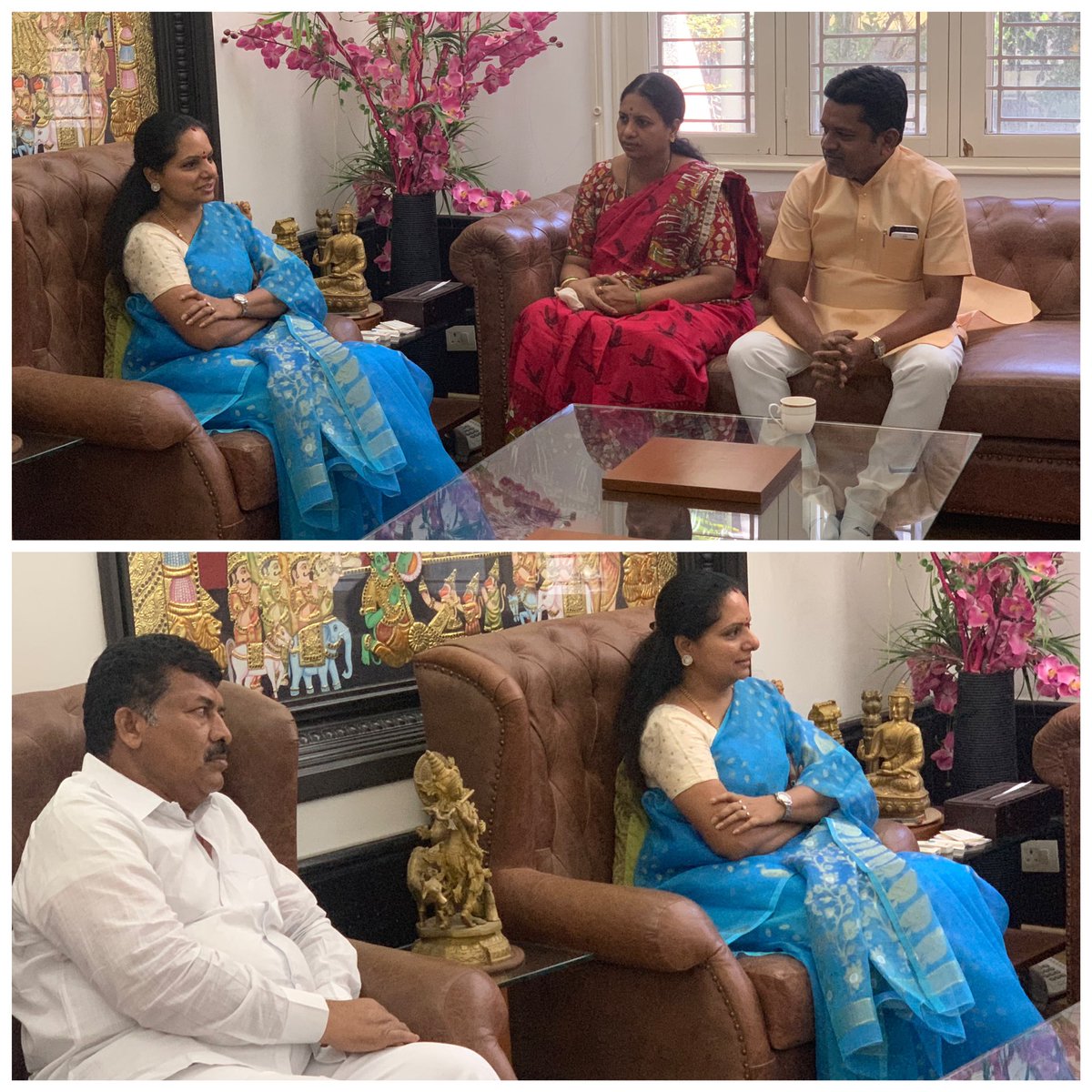RaoKavitha's tweet image. Met Several MLAs and elected Representatives today at my residence.