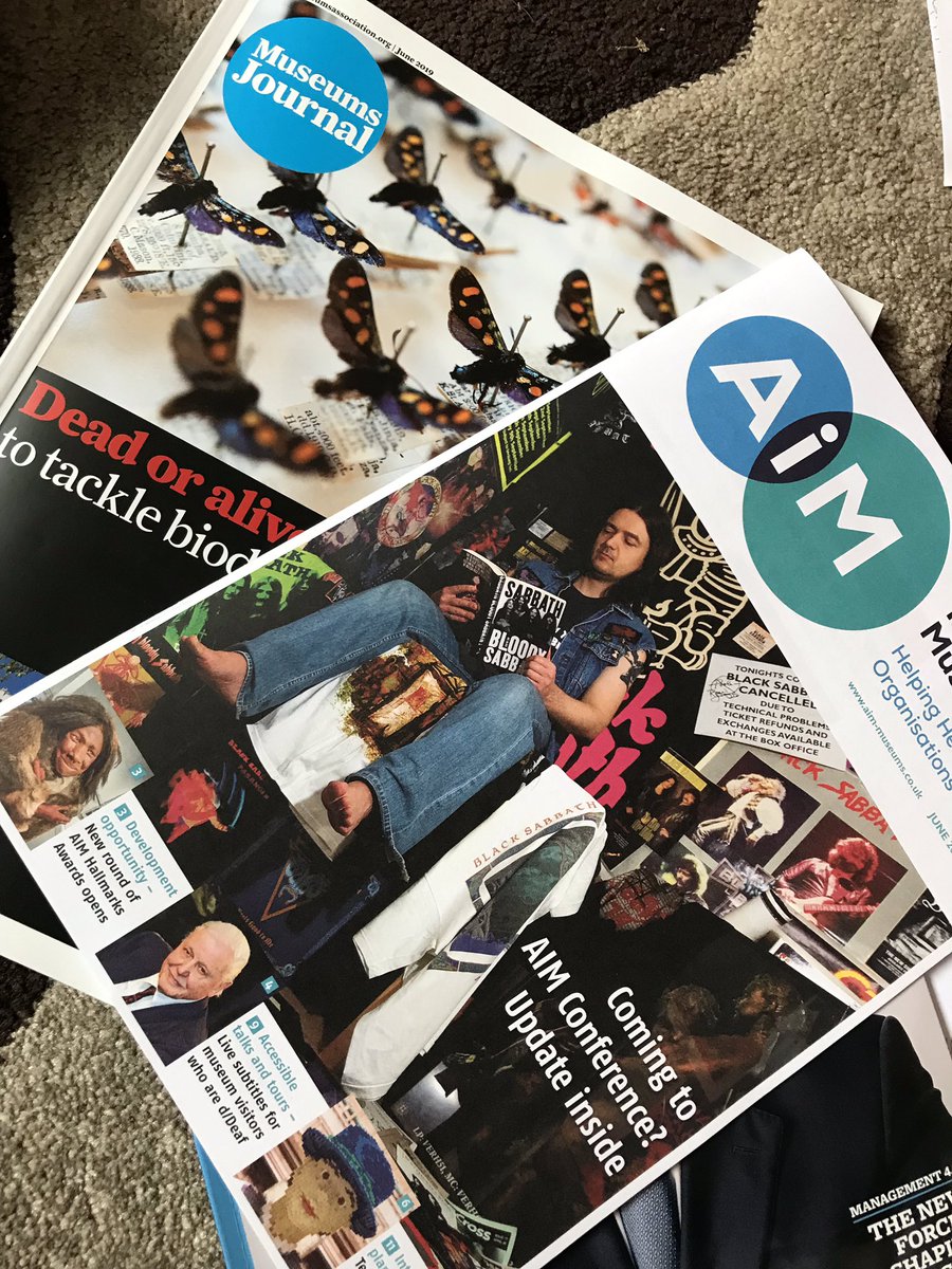 authentic_spark's tweet image. Feeling lacking in motivation on such a grey day so have sought inspiration in latest @MuseumsAssoc and @Aimuseums mags