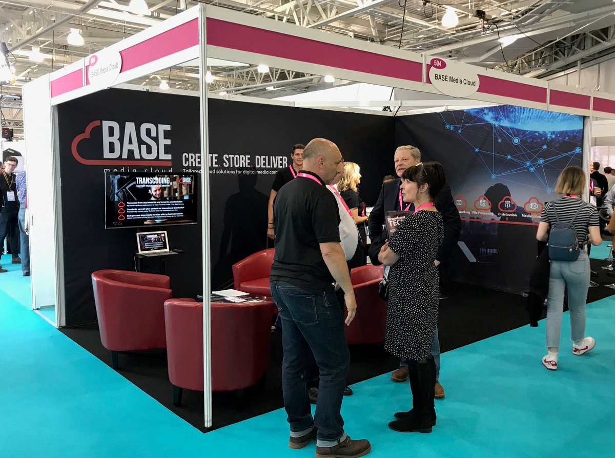AcademiaGroup's tweet photo. The @CreateAcademia team are at the @mediaprodshow today at @olympia_london helping support key vendor partners like @basemediacloud in helping #education and #business clients with their #Audio &amp; #Visual needs with #CloudStorage support: https://t.co/MnjzA3wRyY #MPS2019 https://t.co/j5m3hbKl6x