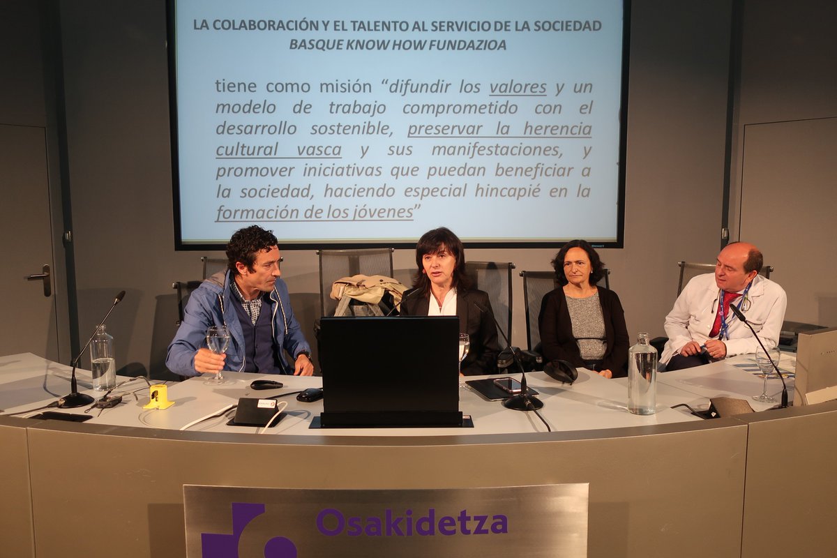 Lorea Uribarri, presidenta de la Fundación #BasqueKnowHow, ha presentado durante las jornadas del #DiaMundialDelMedioambiente celebradas en <a href="/OSIBGaldakaoESI/">OSIBarru-GaldakaoESI</a>, los 3 proyectos colaborativos que está llevando a cabo junto a la organización sanitaria y Eneko Atxa.