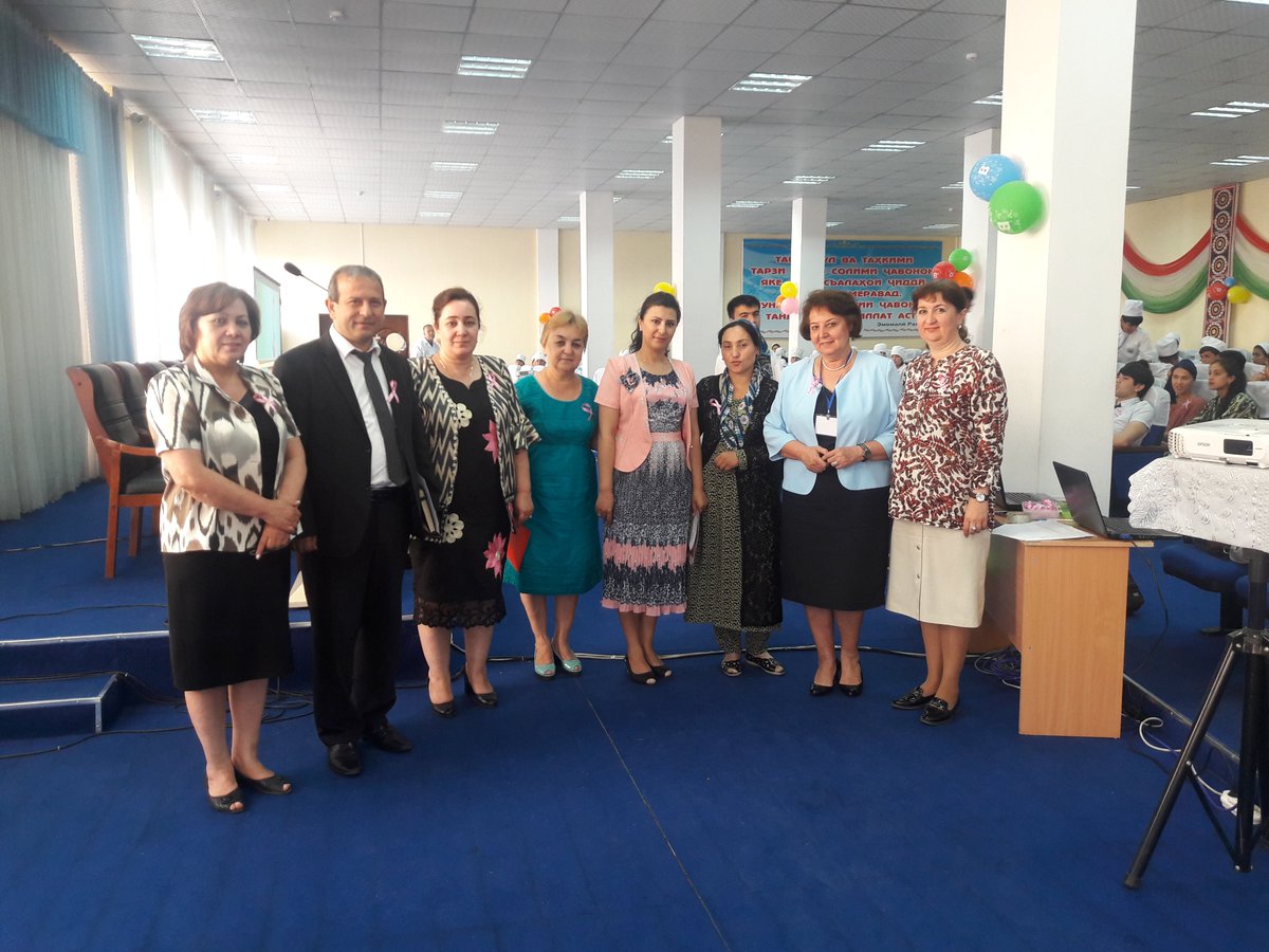 EuropaDonnaEUR's tweet photo. ED #ForumHighlights 2019 Tajikistan: Various seminars covering topics such as being breast aware, living a #healthylifestyle to prevent #breastcancer, as well as treatment for #metastatic #breastcancer. Plans are also underway for October awareness events in all regions. https://t.co/zTBlOxLAHm