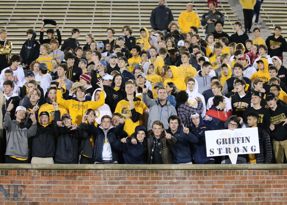 Only 87 days until your <a href="/VianneyFootball/">Vianney Football</a> team takes to the field for the first home game of the season... Who’s ready to bring back the energy to the best student section in the State?? <a href="/vianneygriffins/">Vianney Griffins</a> #VHTID