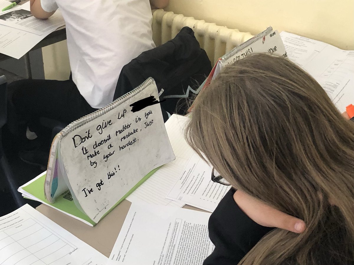 MissXWright90's tweet photo. Proud teacher &amp; tutor alert 🚨 7X3 approached their end of year stop the clock exam with great resilience! Some brilliant annotations from the students too! @cca_year @CCAENGLISH @HeadCCA https://t.co/ManB2ZxRTK