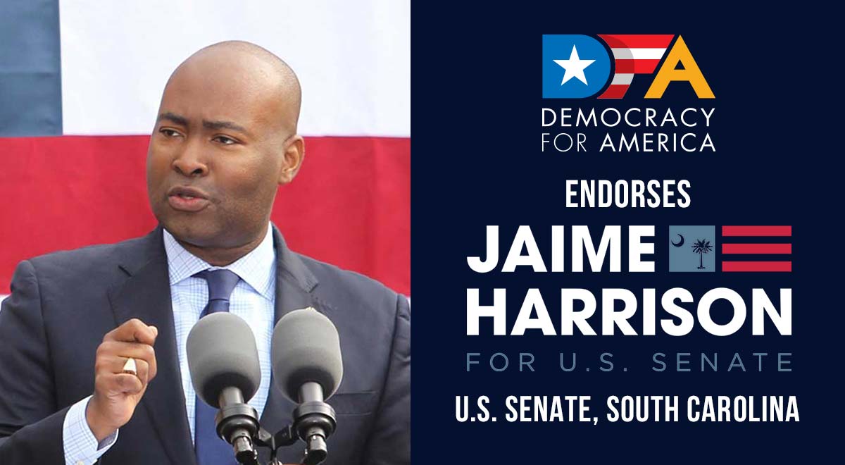 DFA endorses Jaime Harrison for U.S. Senate (South Carolina)